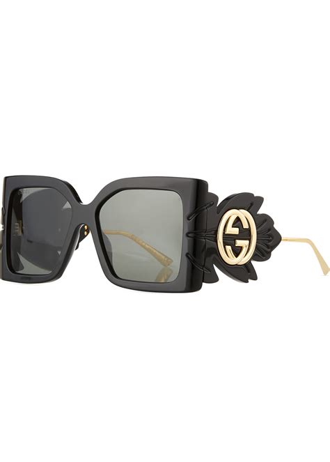 gucci 49mm square core sunglasses|Gucci oversized square acetate sunglasses.